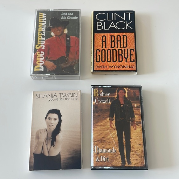Assorted Vintage Cassette Tapes - Shania Twain, Clint Black & more - Picture 1 of 5